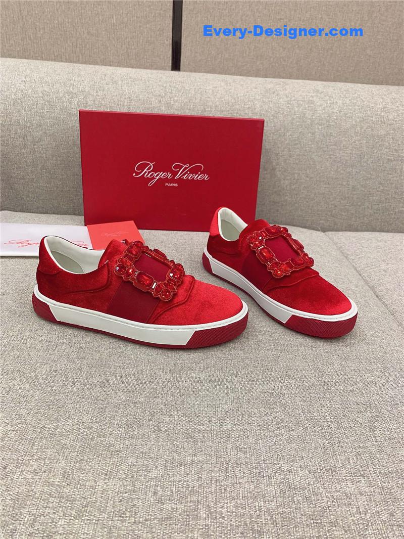 roger vivier new D1am0nd buckle casual shoes