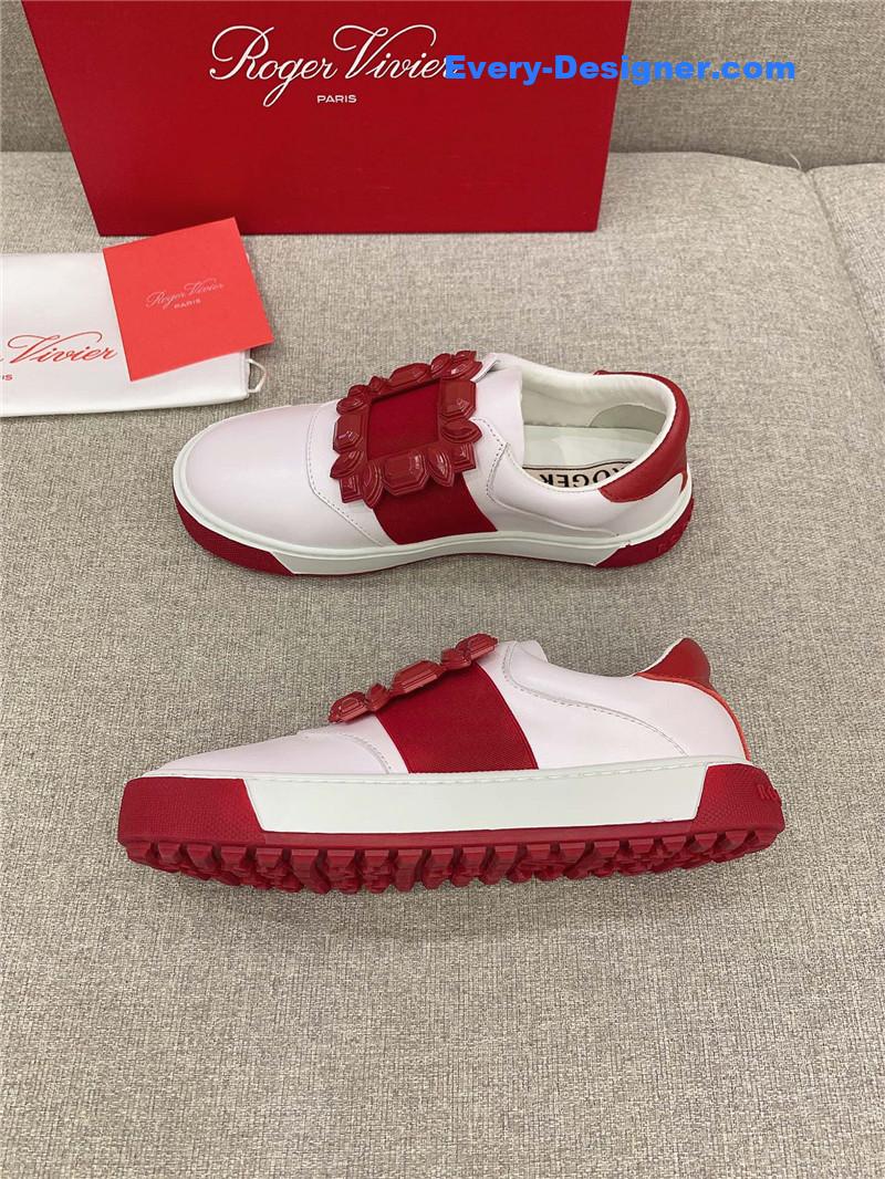 roger vivier new D1am0nd buckle casual shoes