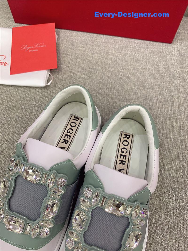 roger vivier new D1am0nd buckle casual shoes