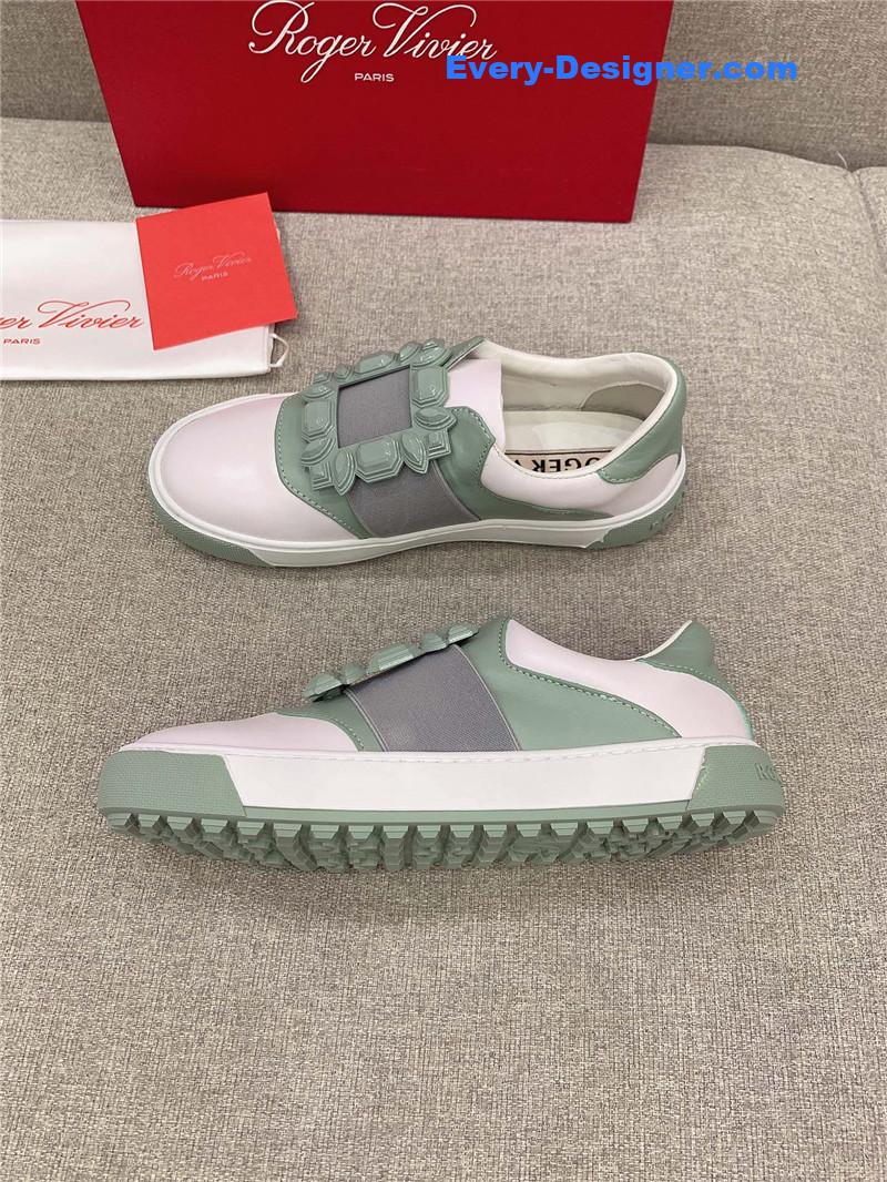 roger vivier new D1am0nd buckle casual shoes