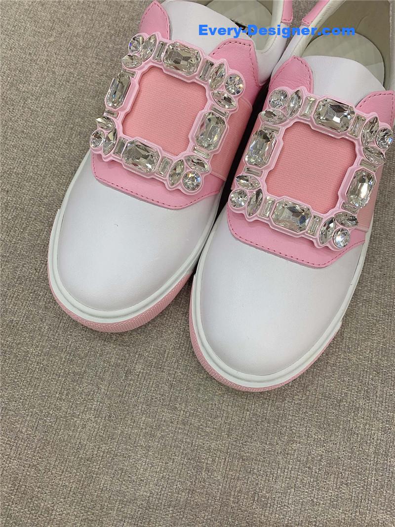 roger vivier new D1am0nd buckle casual shoes