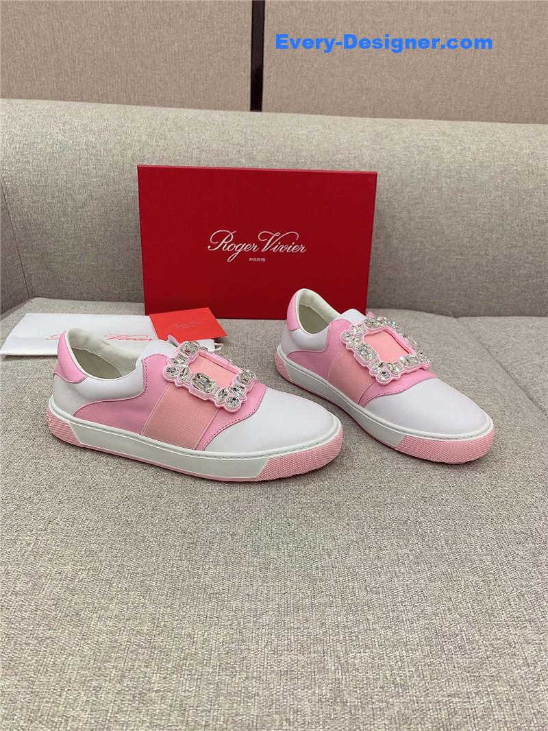 roger vivier new D1am0nd buckle casual shoes