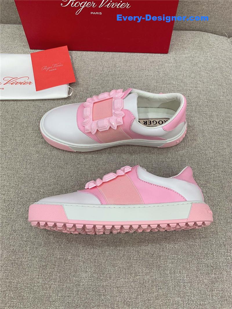 roger vivier new D1am0nd buckle casual shoes