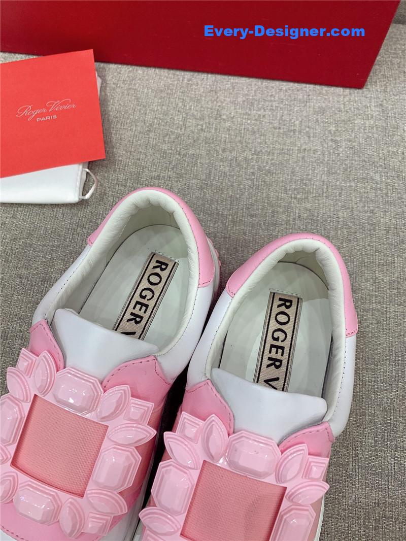 roger vivier new D1am0nd buckle casual shoes