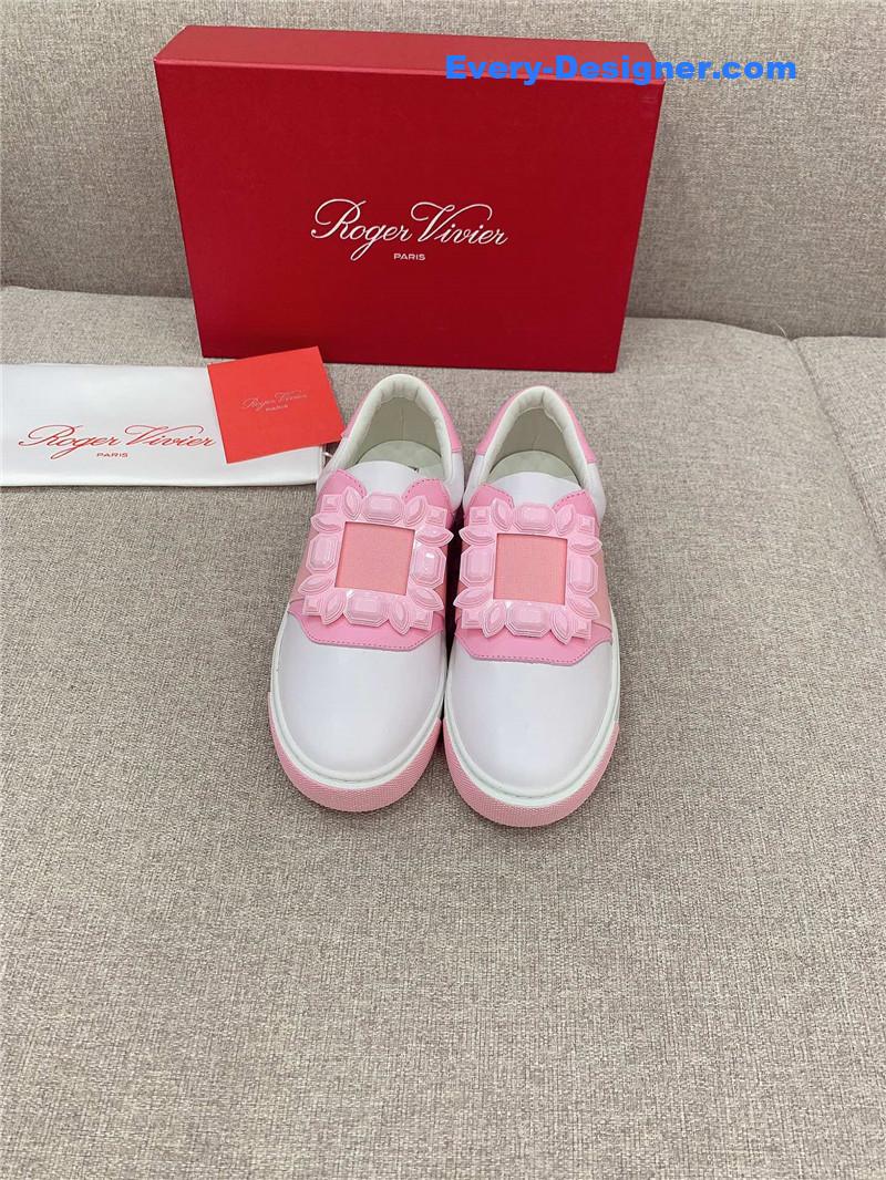 roger vivier new D1am0nd buckle casual shoes