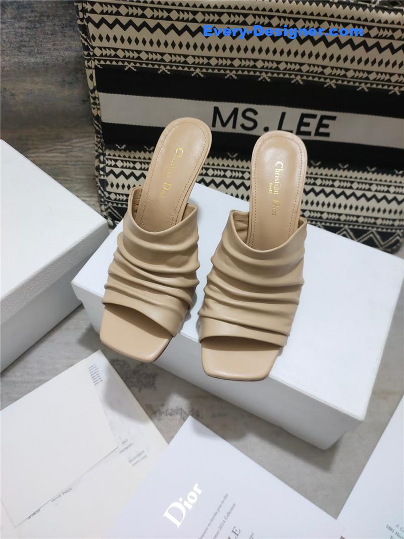 D10r leather high heel sandals