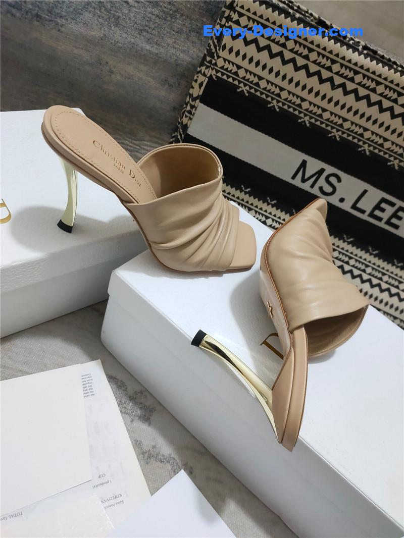D10r leather high heel sandals