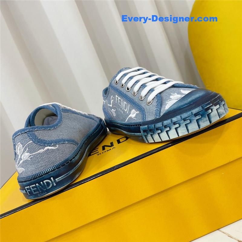 F**di domino latest color matching canvas shoes