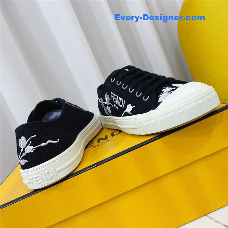 F**di domino latest color matching canvas shoes