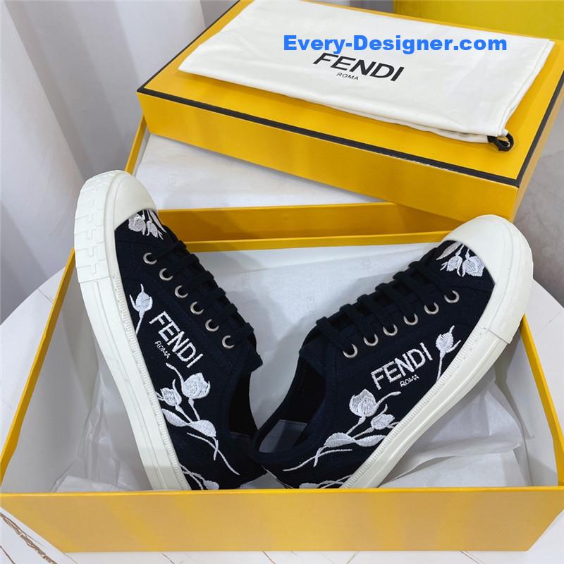 F**di domino latest color matching canvas shoes