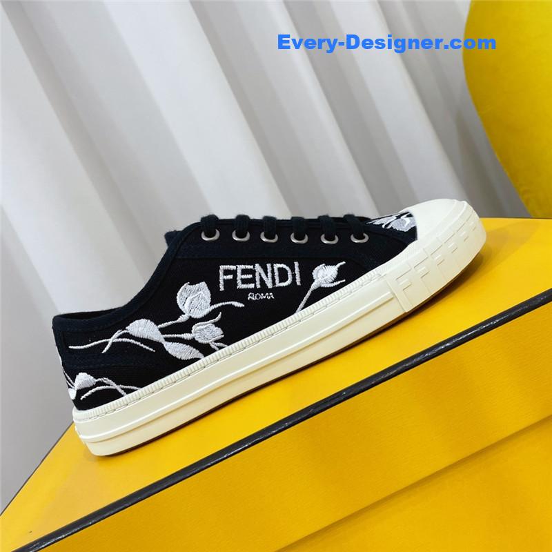 F**di domino latest color matching canvas shoes
