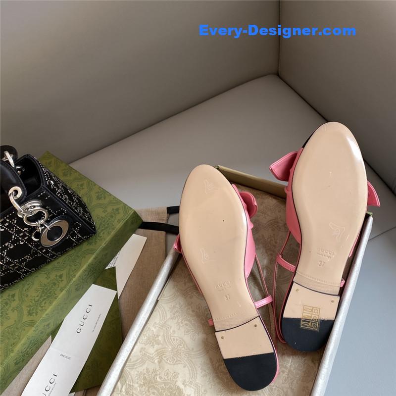 Gvc*1 new bunny ear bowknot ballet shoes