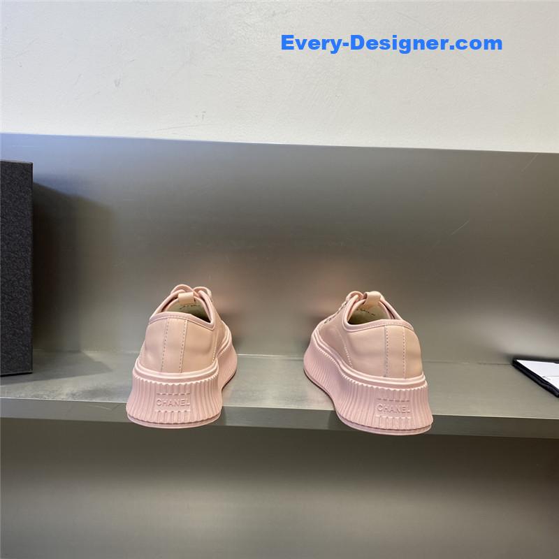 CC latest full leather platform biscuit shoes