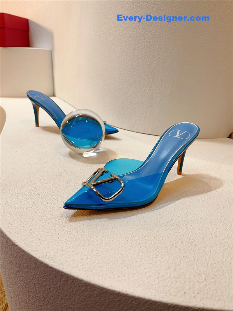 Va1e*ntin0 spring summer all-match high-heeled slippers