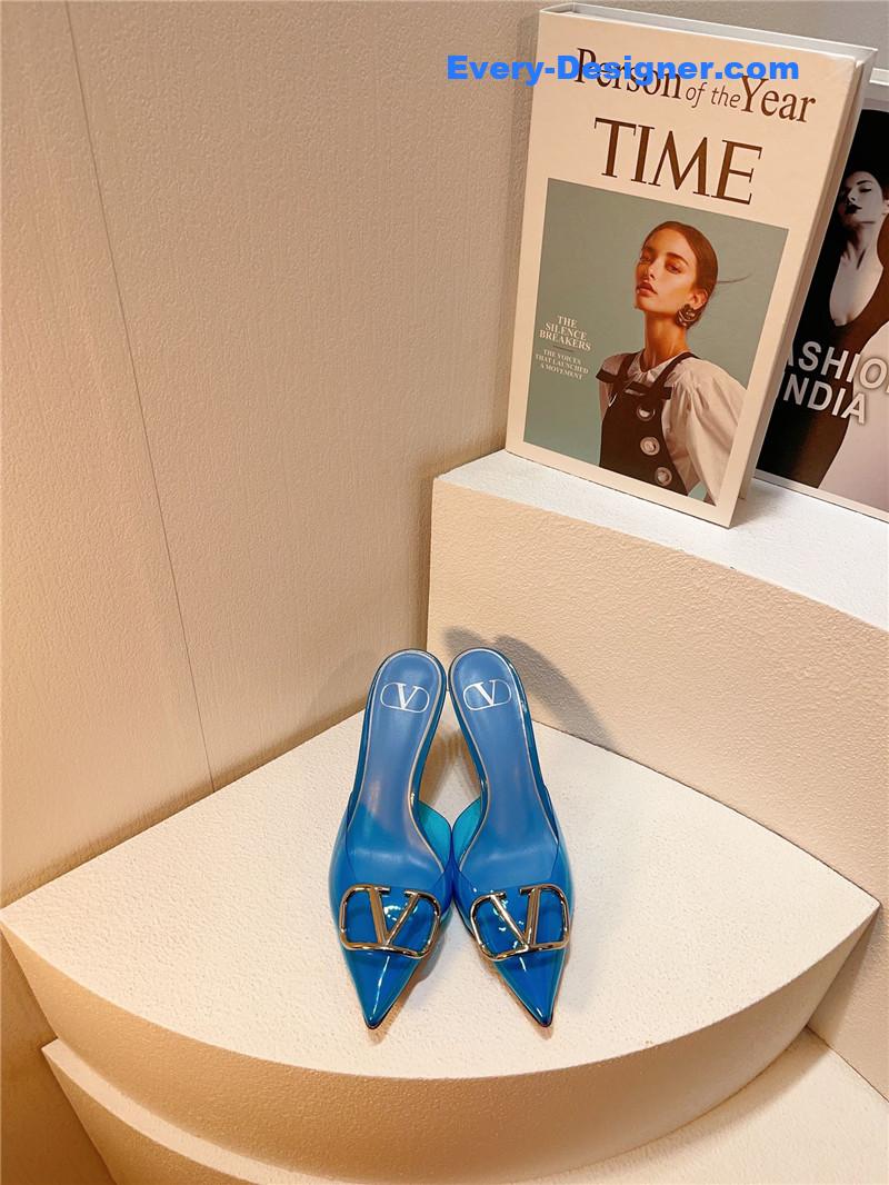Va1e*ntin0 spring summer all-match high-heeled slippers