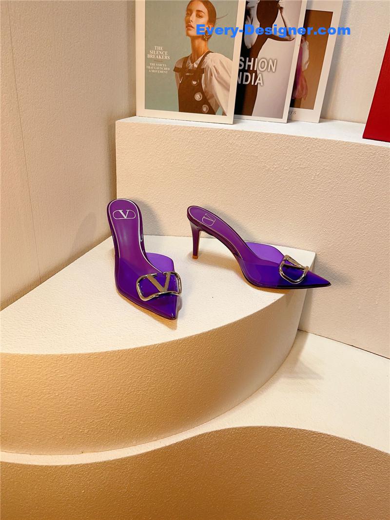 Va1e*ntin0 spring summer all-match high-heeled slippers
