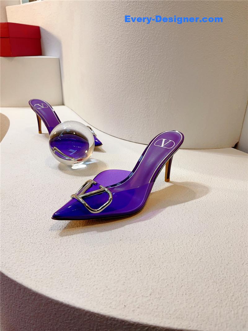 Va1e*ntin0 spring summer all-match high-heeled slippers