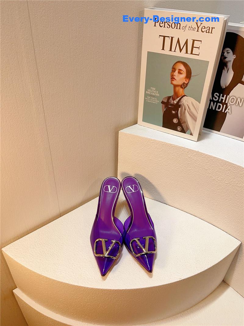 Va1e*ntin0 spring summer all-match high-heeled slippers