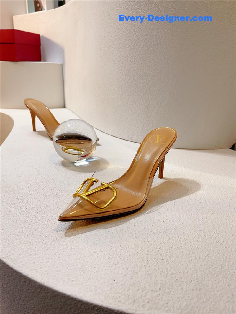 Va1e*ntin0 spring summer all-match high-heeled slippers