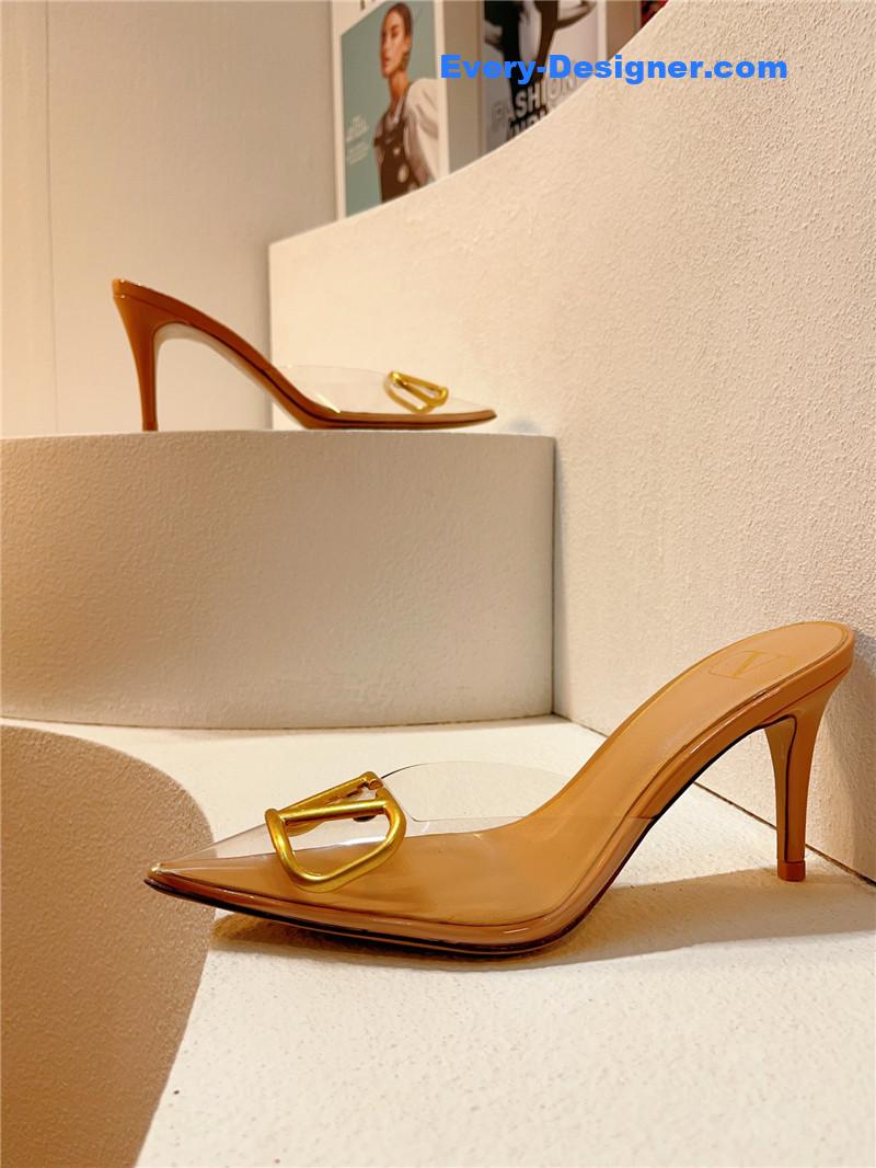 Va1e*ntin0 spring summer all-match high-heeled slippers