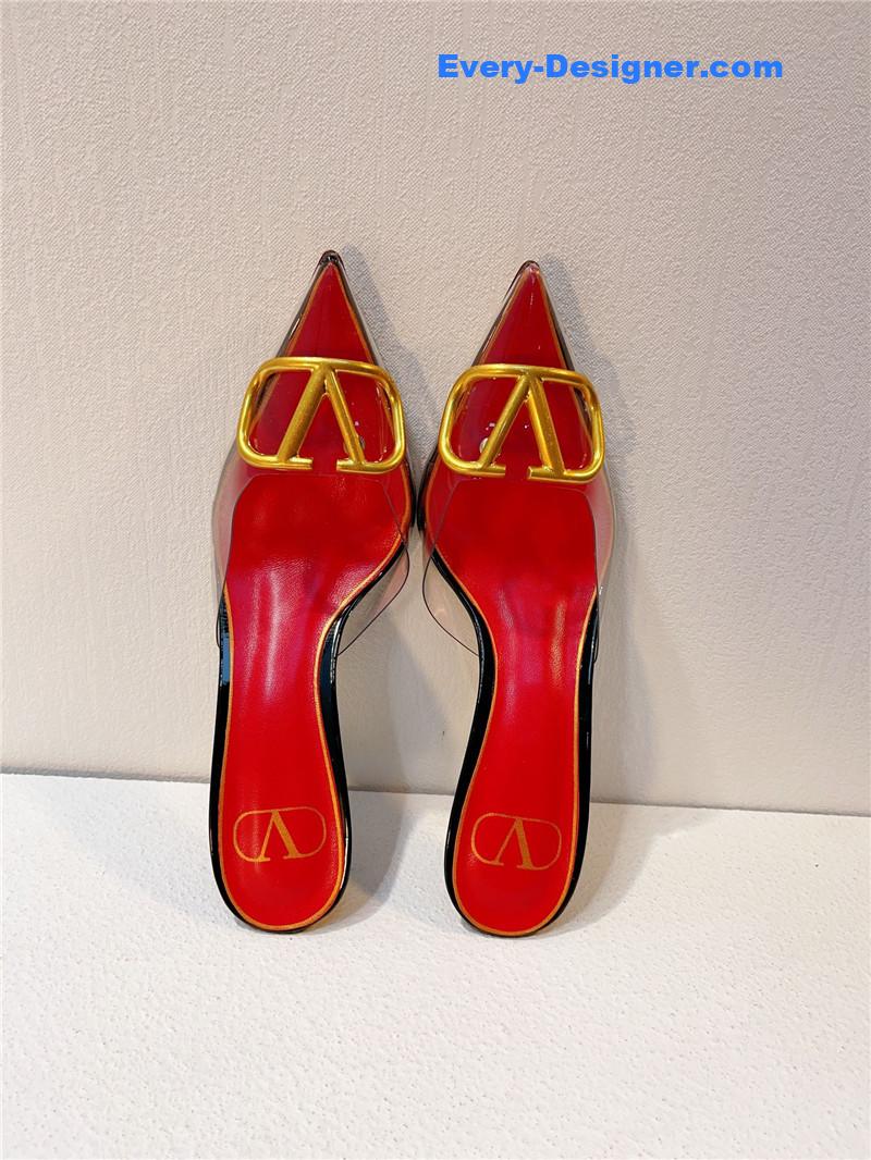 Va1e*ntin0 spring summer all-match high-heeled slippers