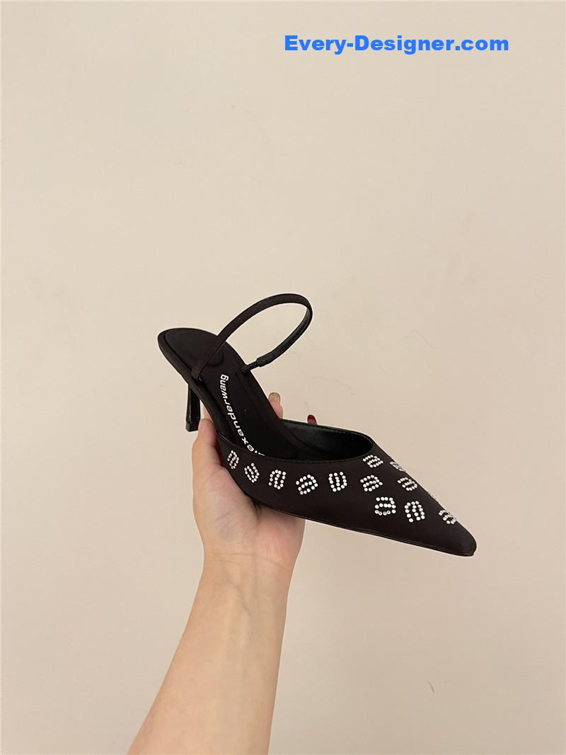 A1exa*der wang spring letter rhinestone high heel