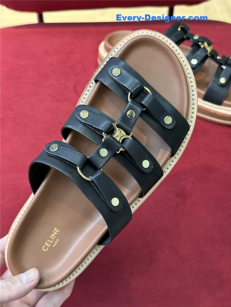 Ce1i*e spring and summer triumphal arch roman slippers