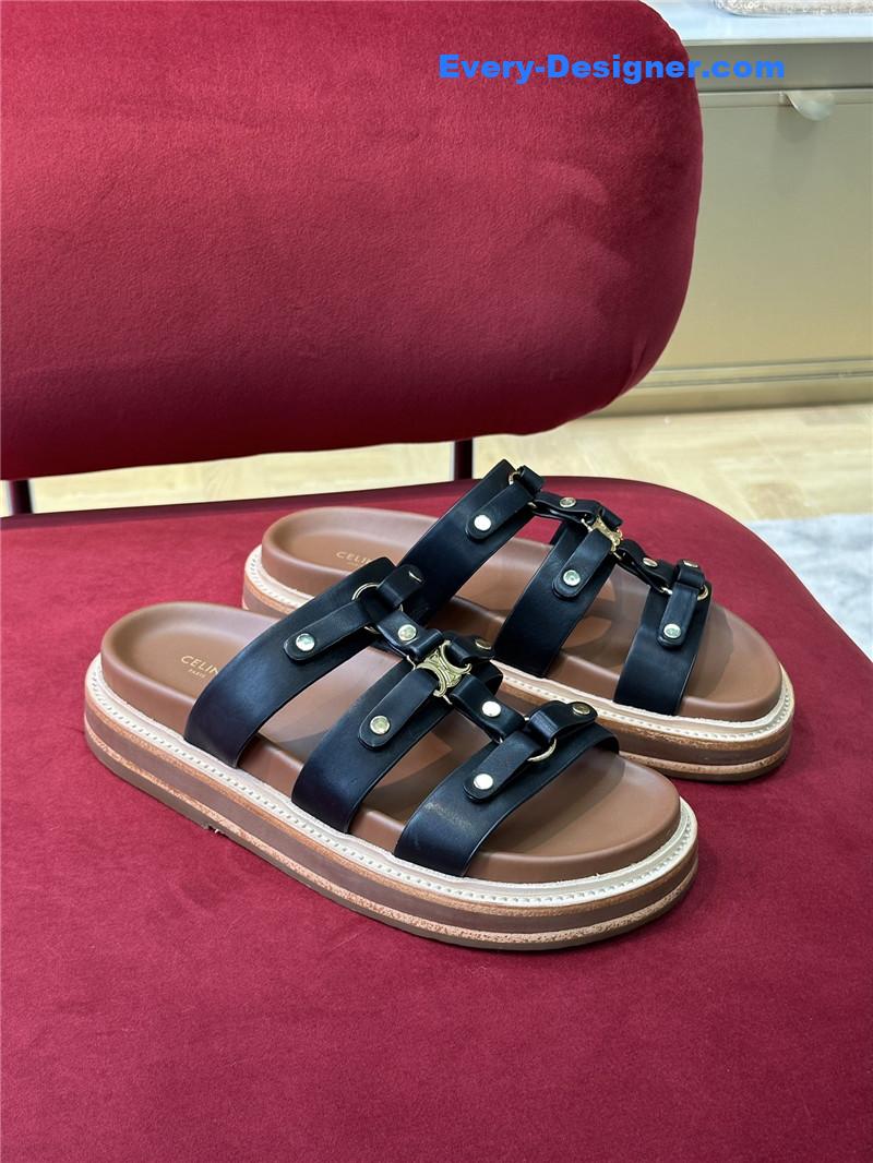 Ce1i*e spring and summer triumphal arch roman slippers