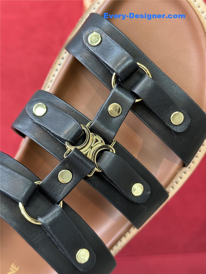 Ce1i*e spring and summer triumphal arch roman slippers