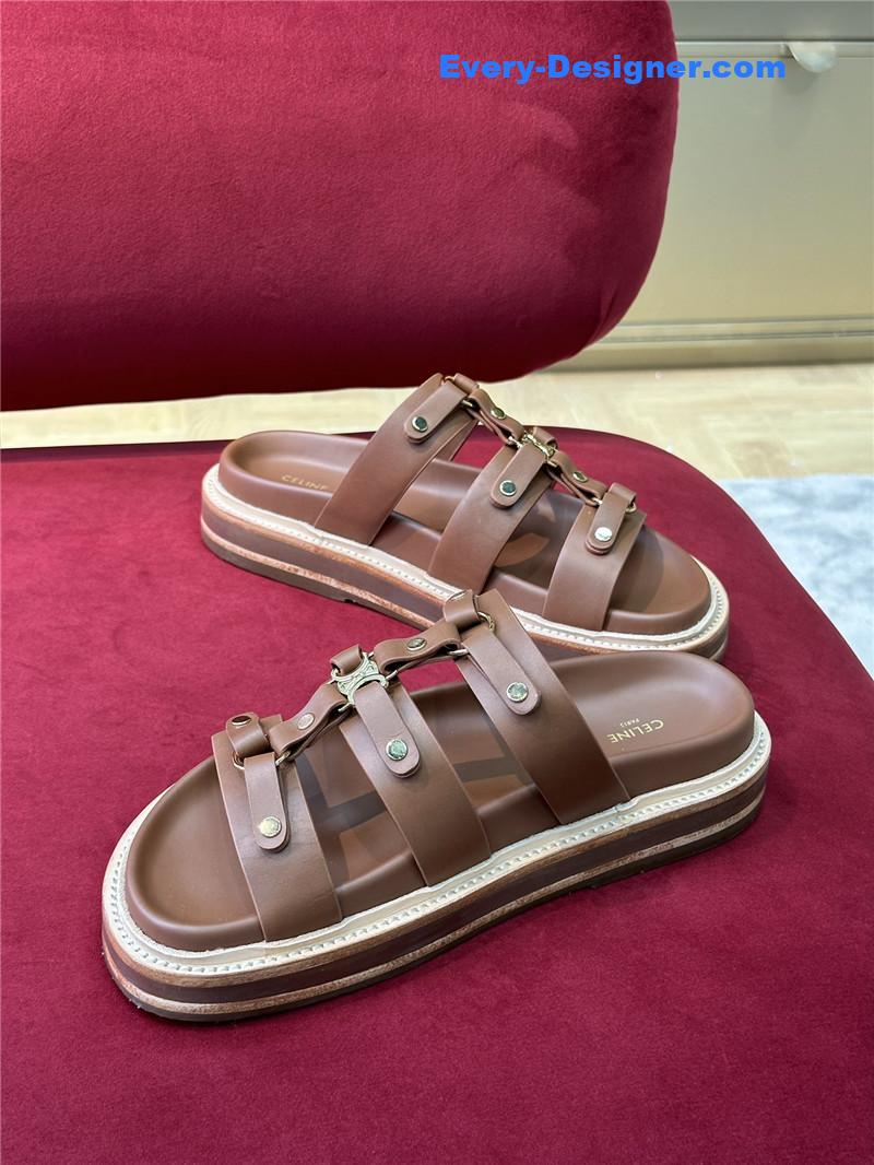 Ce1i*e spring and summer triumphal arch roman slippers