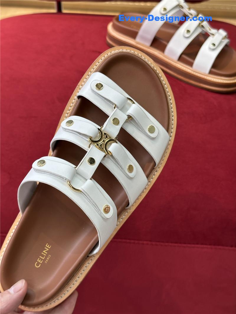 Ce1i*e spring and summer triumphal arch roman slippers