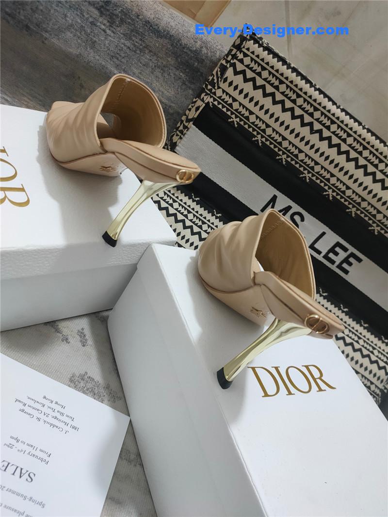 D10r leather high heel sandals