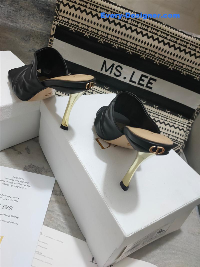 D10r leather high heel sandals