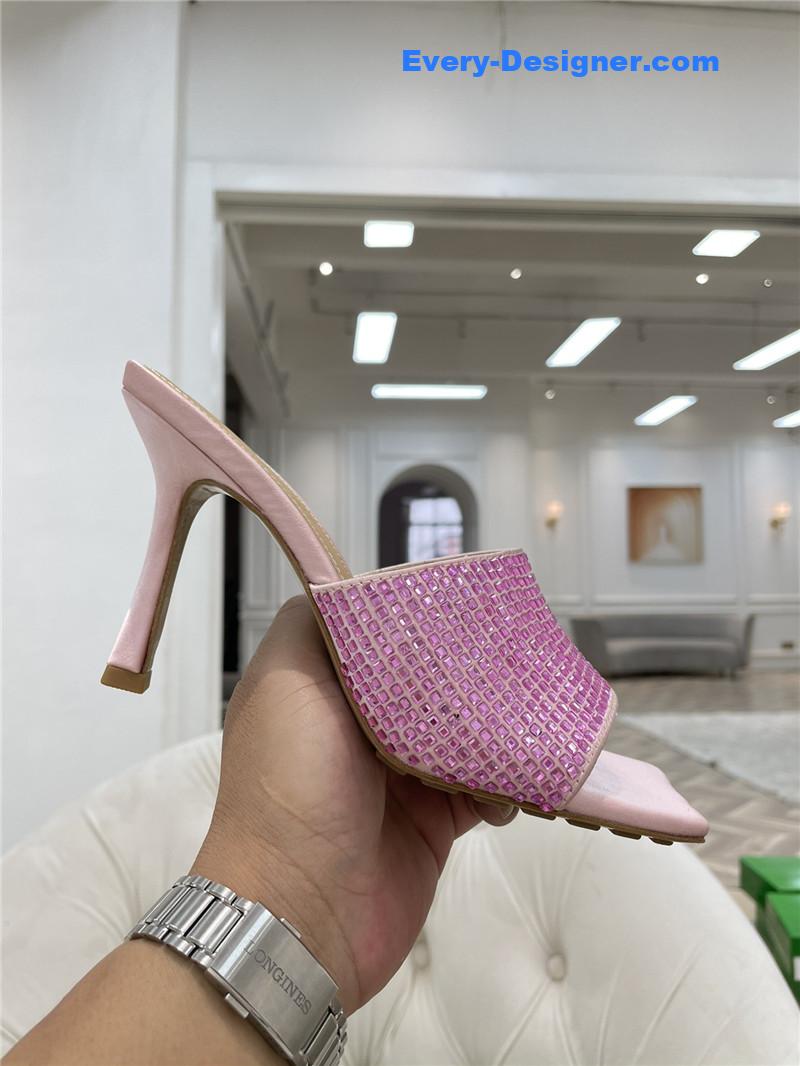 A1exa*der wang spring letter rhinestone high heel