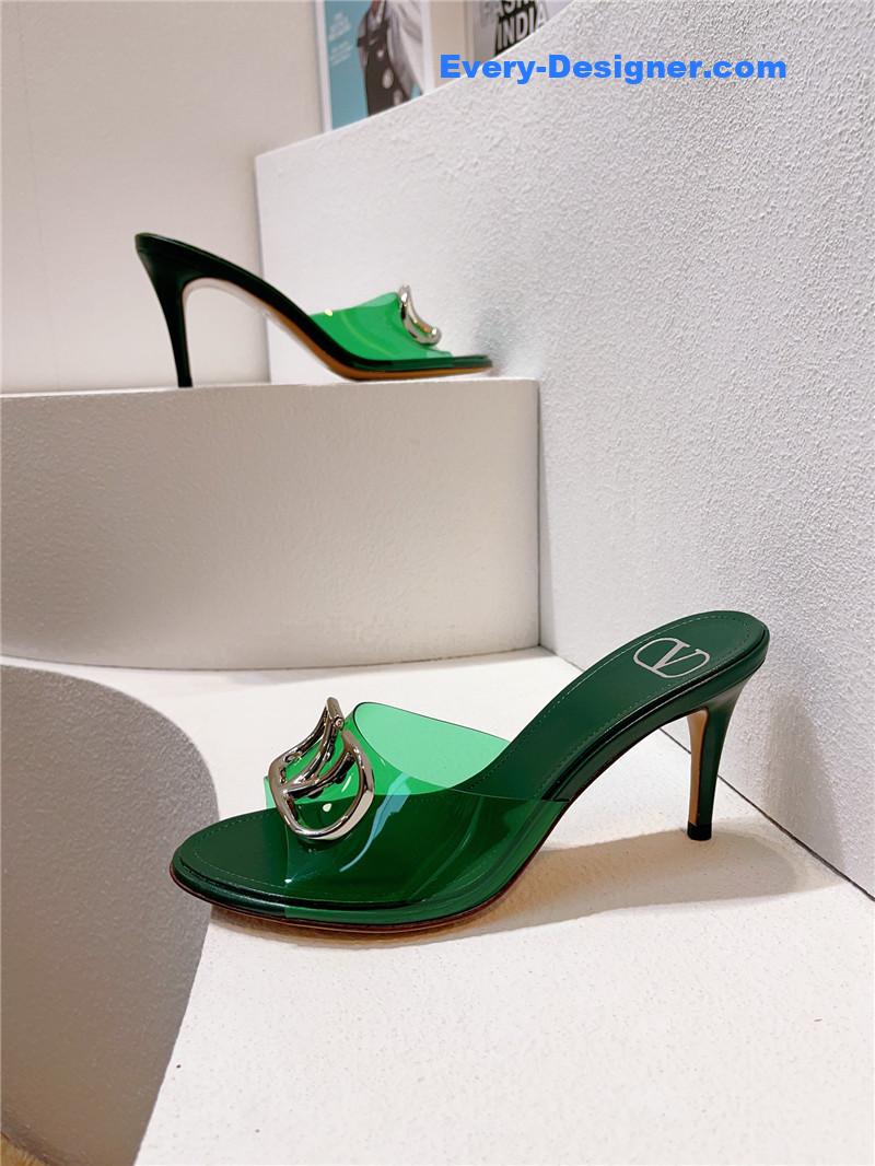 Va1e*ntin0 spring summer all-match high-heeled slippers