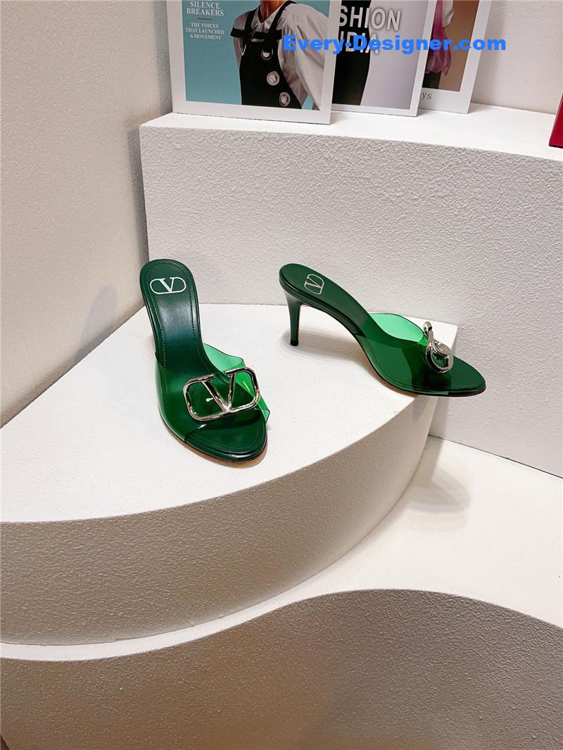 Va1e*ntin0 spring summer all-match high-heeled slippers