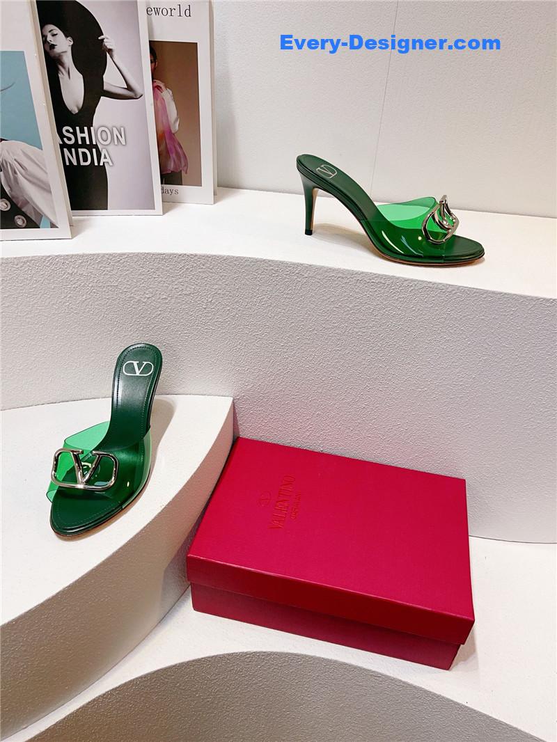 Va1e*ntin0 spring summer all-match high-heeled slippers