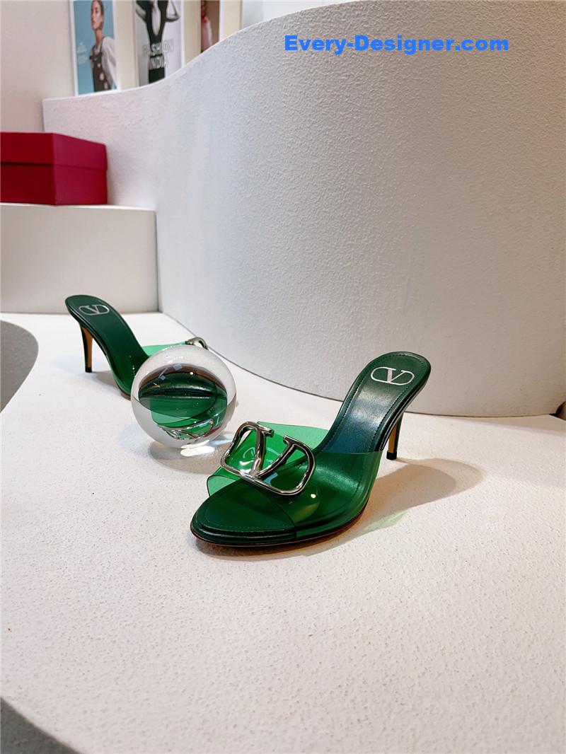 Va1e*ntin0 spring summer all-match high-heeled slippers