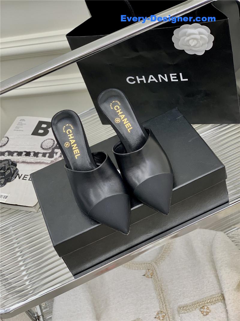 CC pointed toe stiletto mules