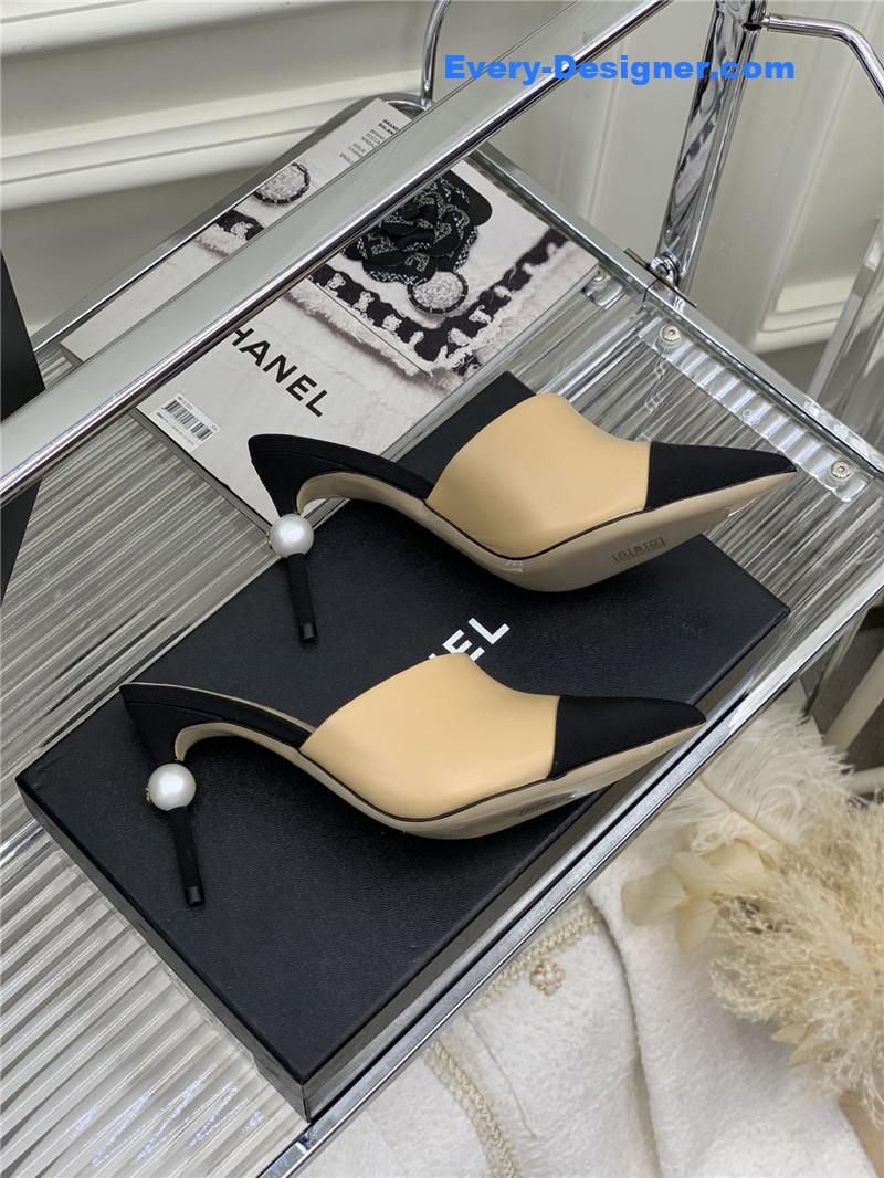 CC pointed toe stiletto mules