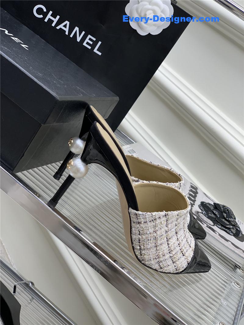 CC pointed toe stiletto mules