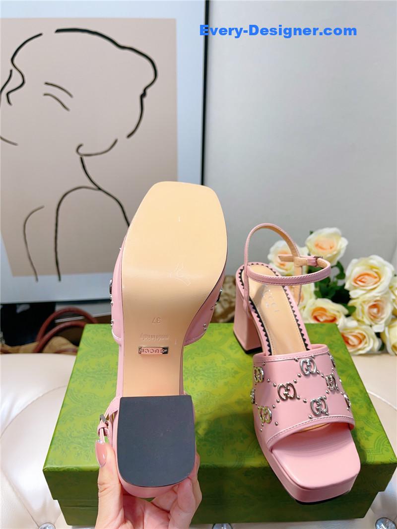 Gvc*1 gg buckle platform high heels