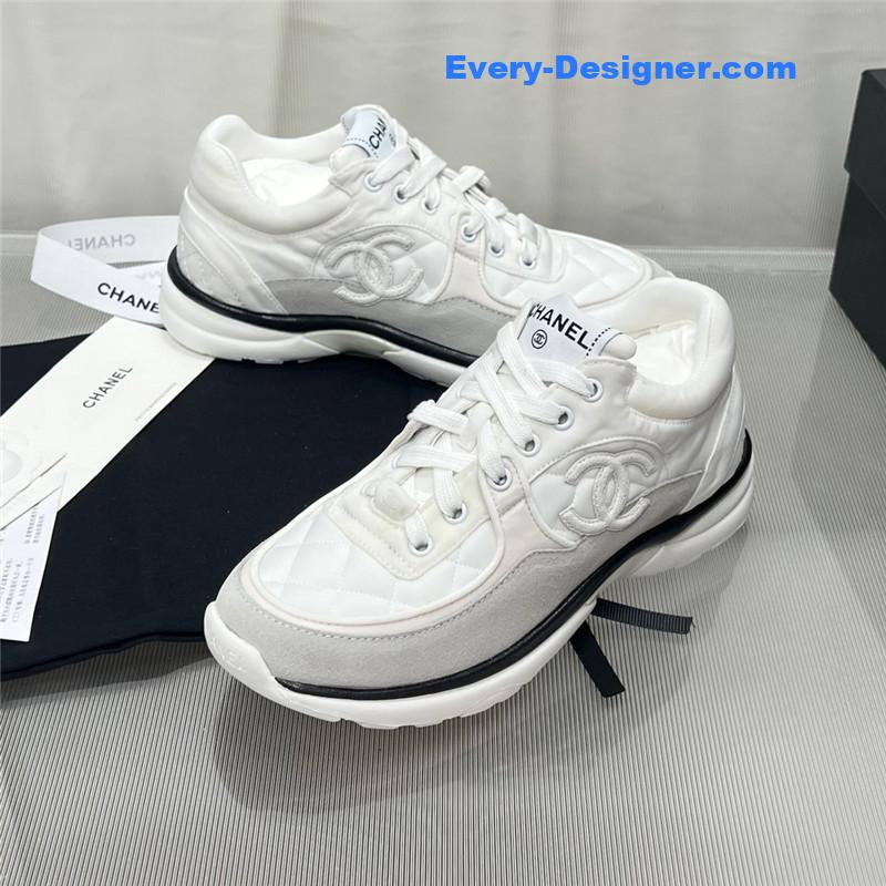 Ch**el patchwork casual sneakers