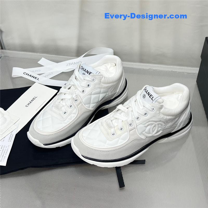 Ch**el patchwork casual sneakers