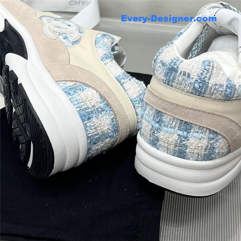 Ch**el patchwork casual sneakers