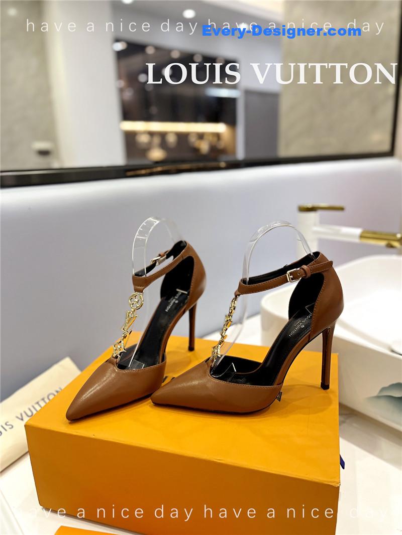 l0vis Vvtt0n lv fashion bazaar metal chain high heels