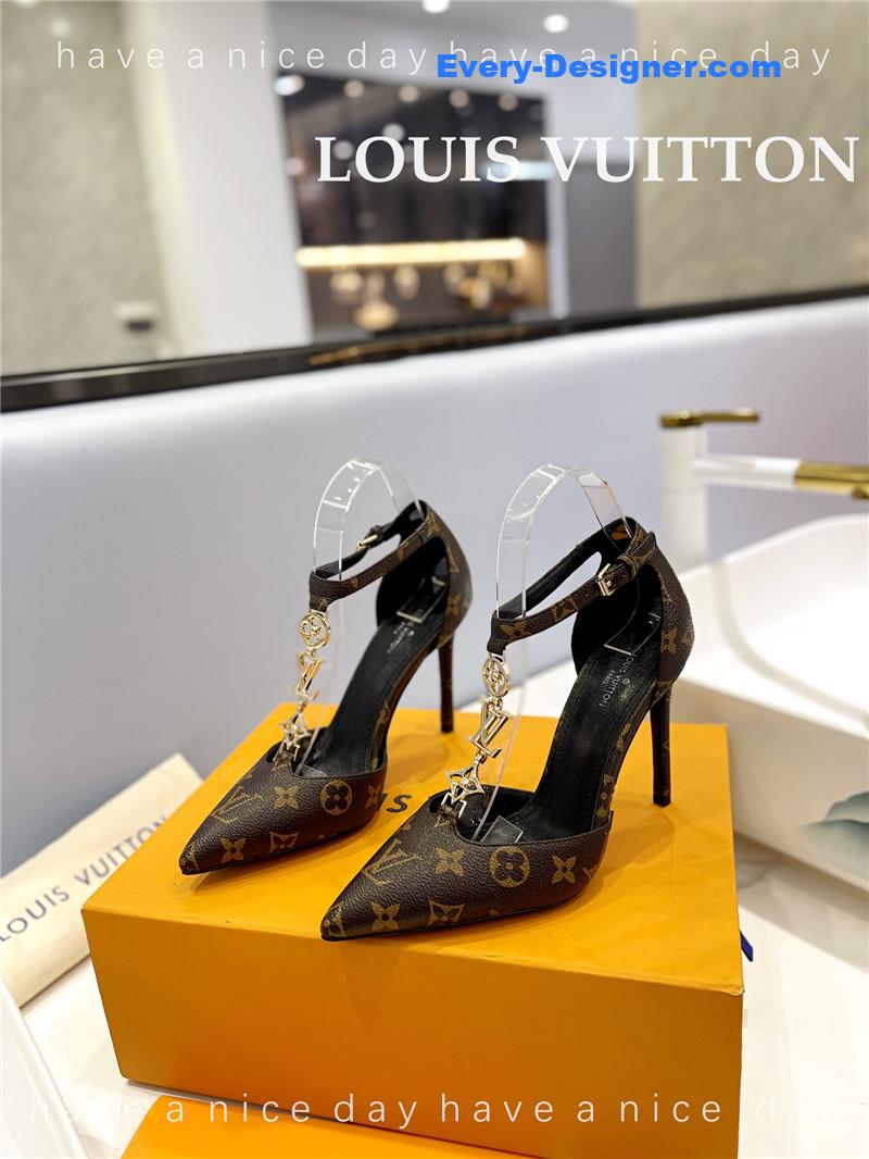 l0vis Vvtt0n lv fashion bazaar metal chain high heels