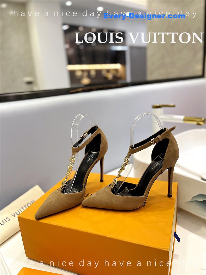 l0vis Vvtt0n lv fashion bazaar metal chain high heels