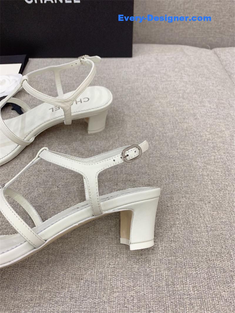 CC new chain chunky heel sandals