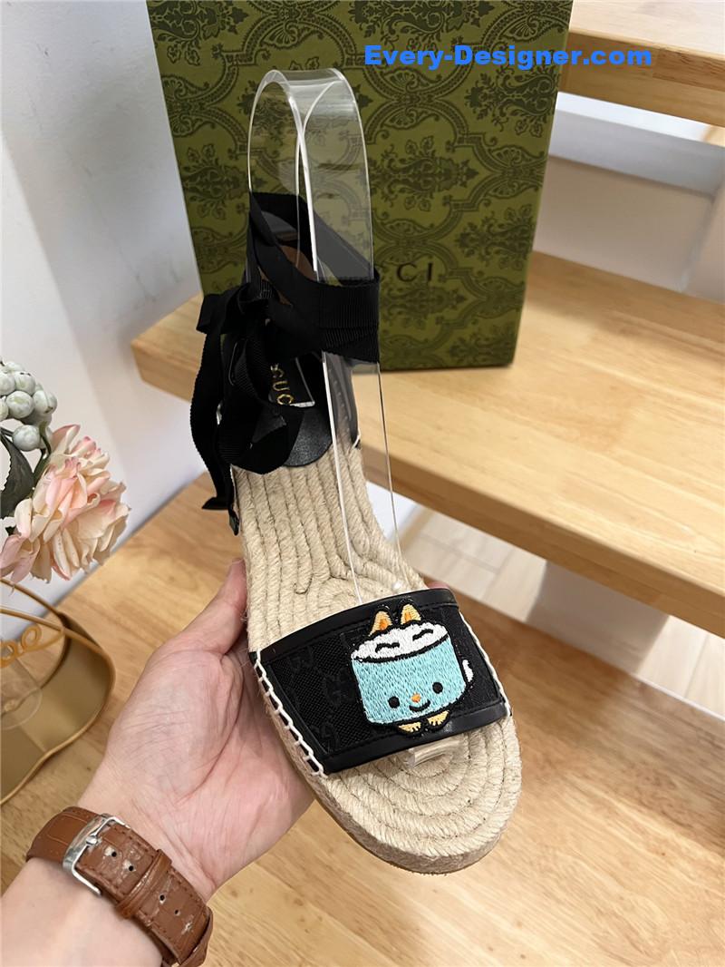 Gvc*1 espadrille wedge platform shoes